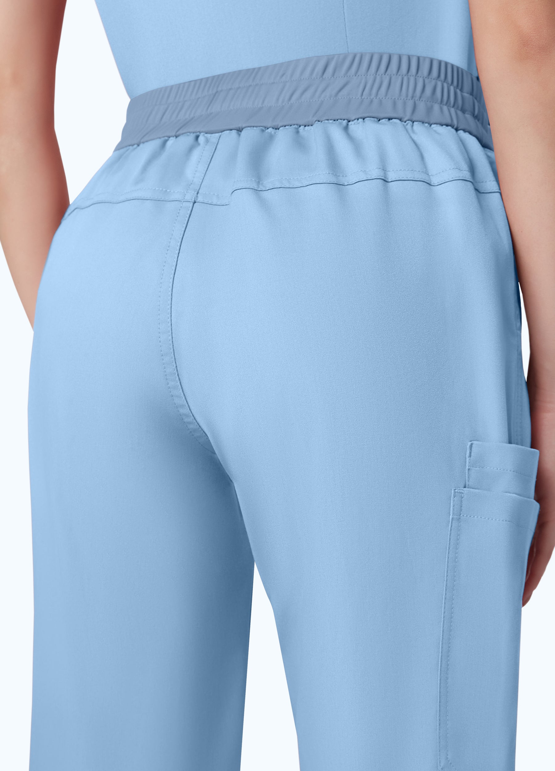 Pantalón médico cargo con 4 bolsillos para mujer