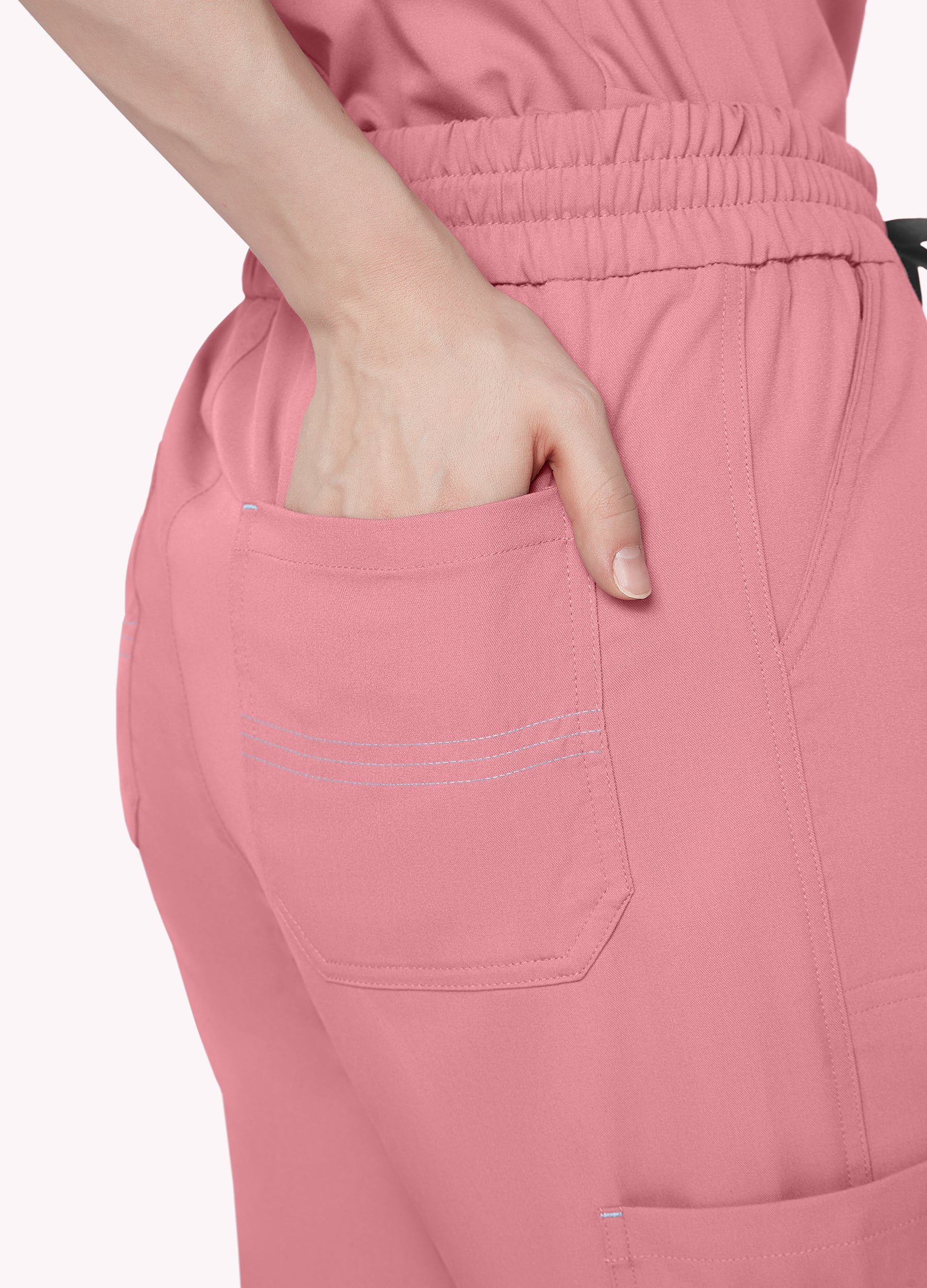 Pantalón médico cargo de 6 bolsillos para mujer