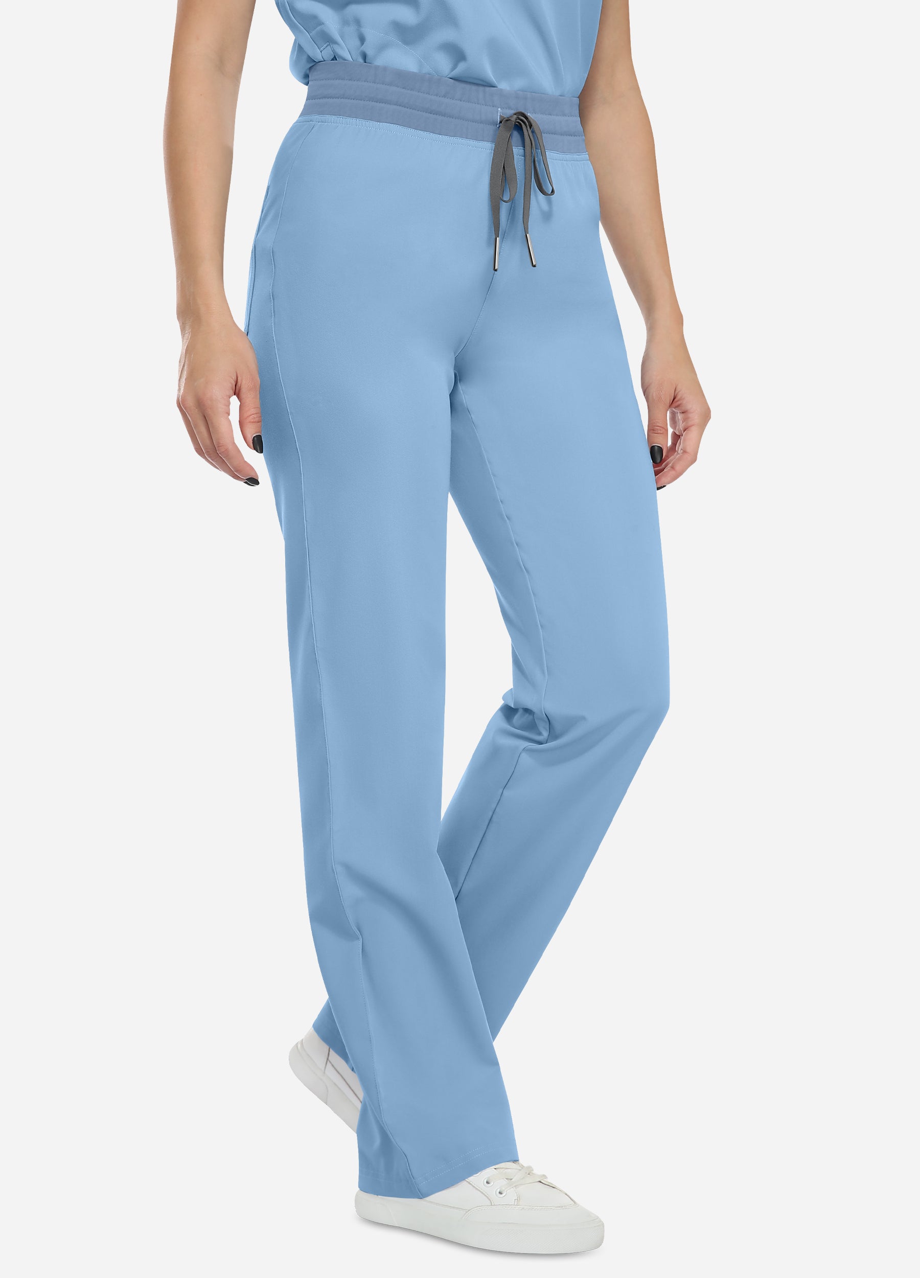 Pantalon médical basique à 2 poches pour femme