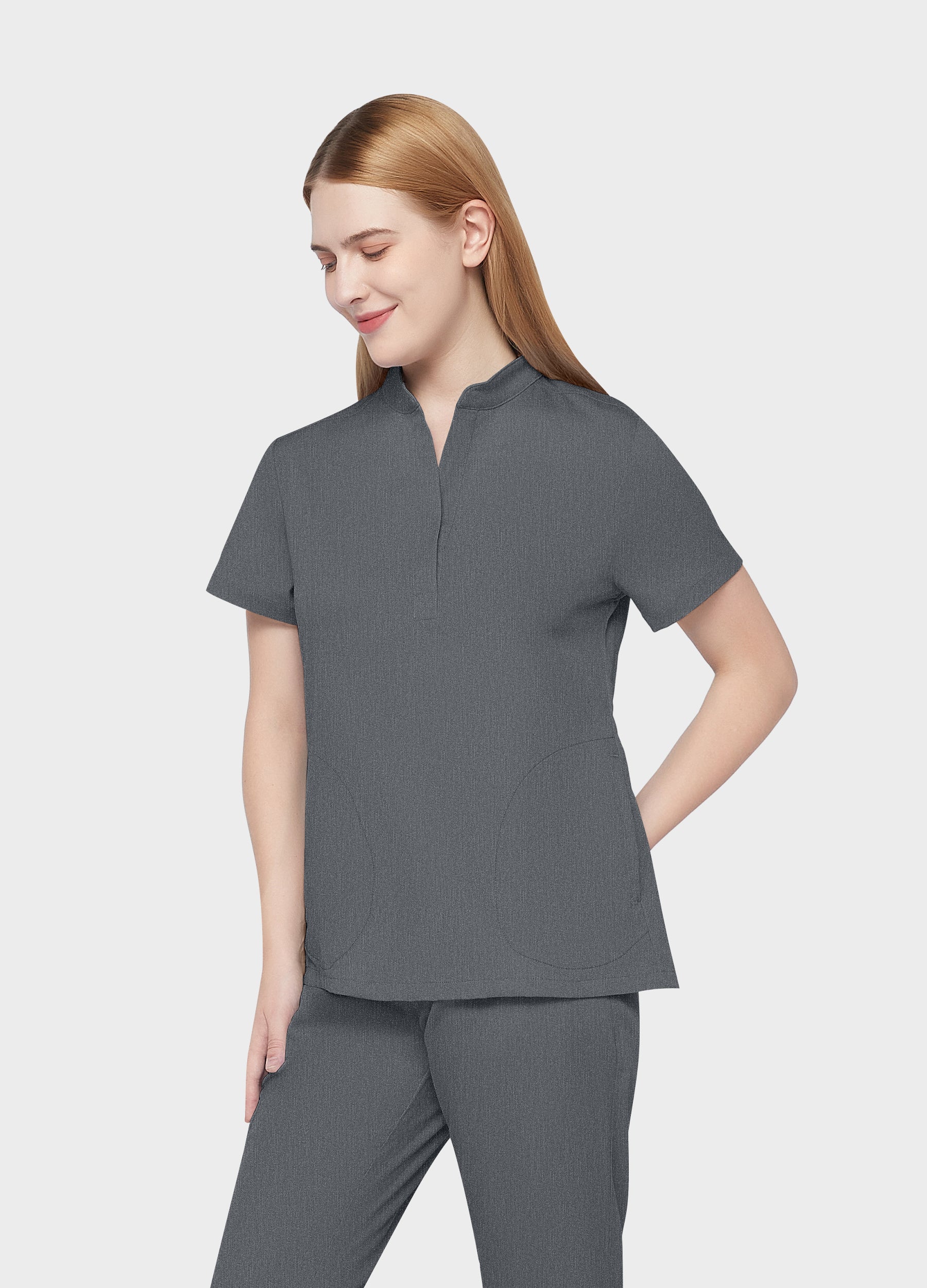 ProEase™ Collar Scrub Top