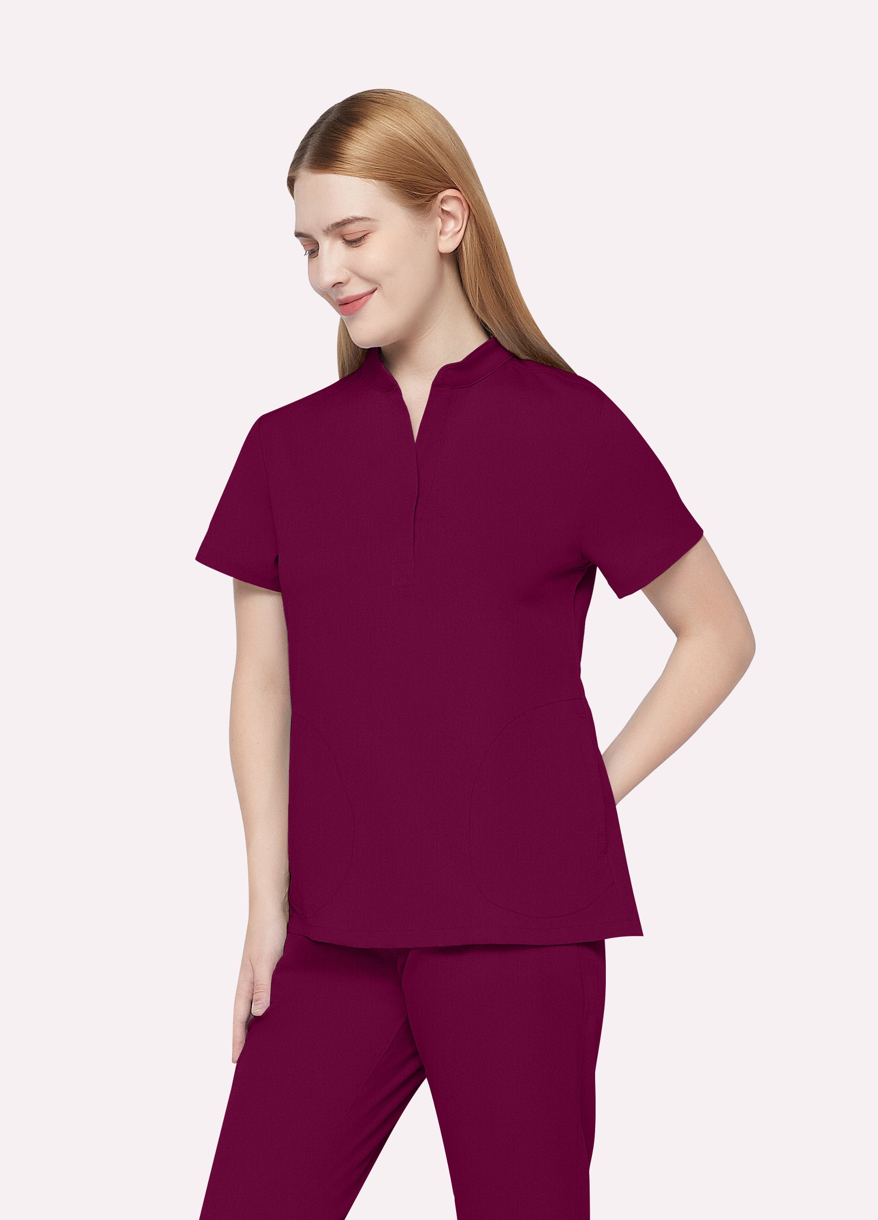 ProEase™ Collar Scrub Top