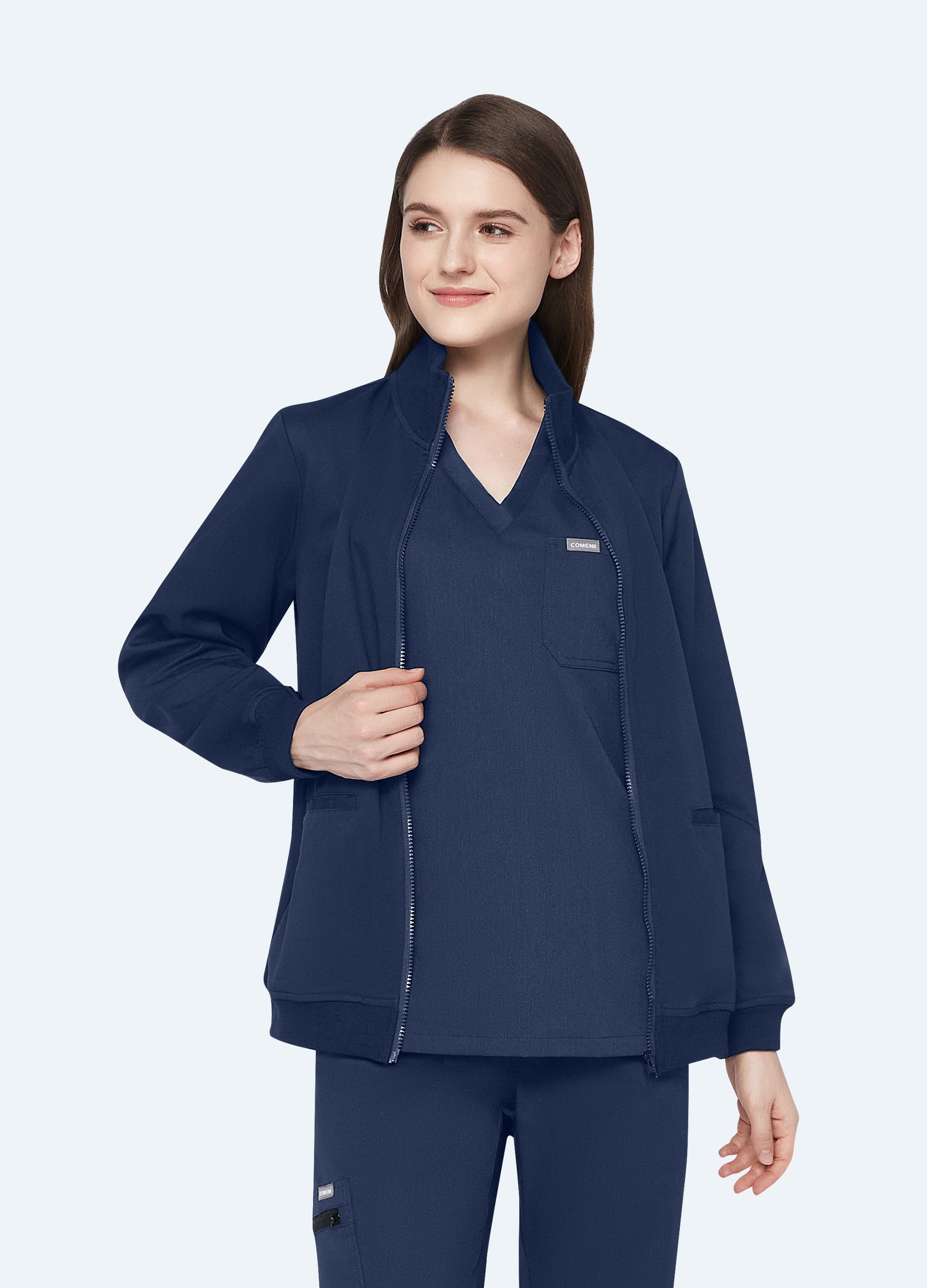 ElegCare™ Zip Up Scrub Jacket