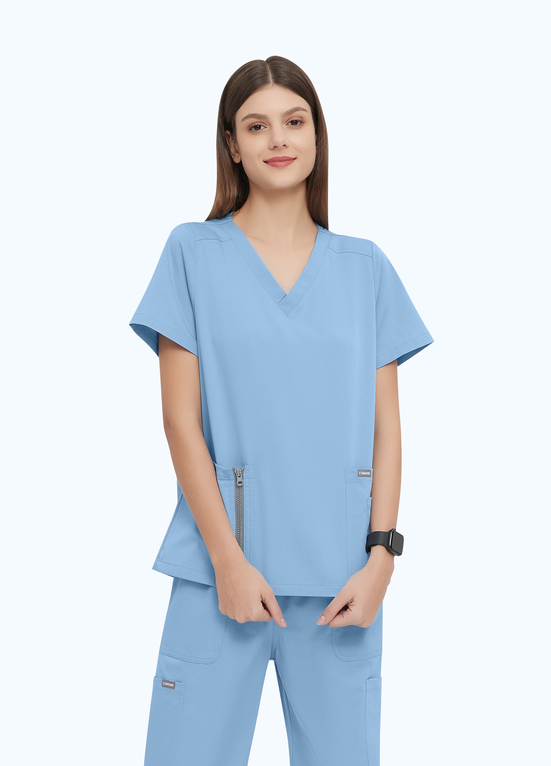 DynaComfort™ Zipper Scrub Top