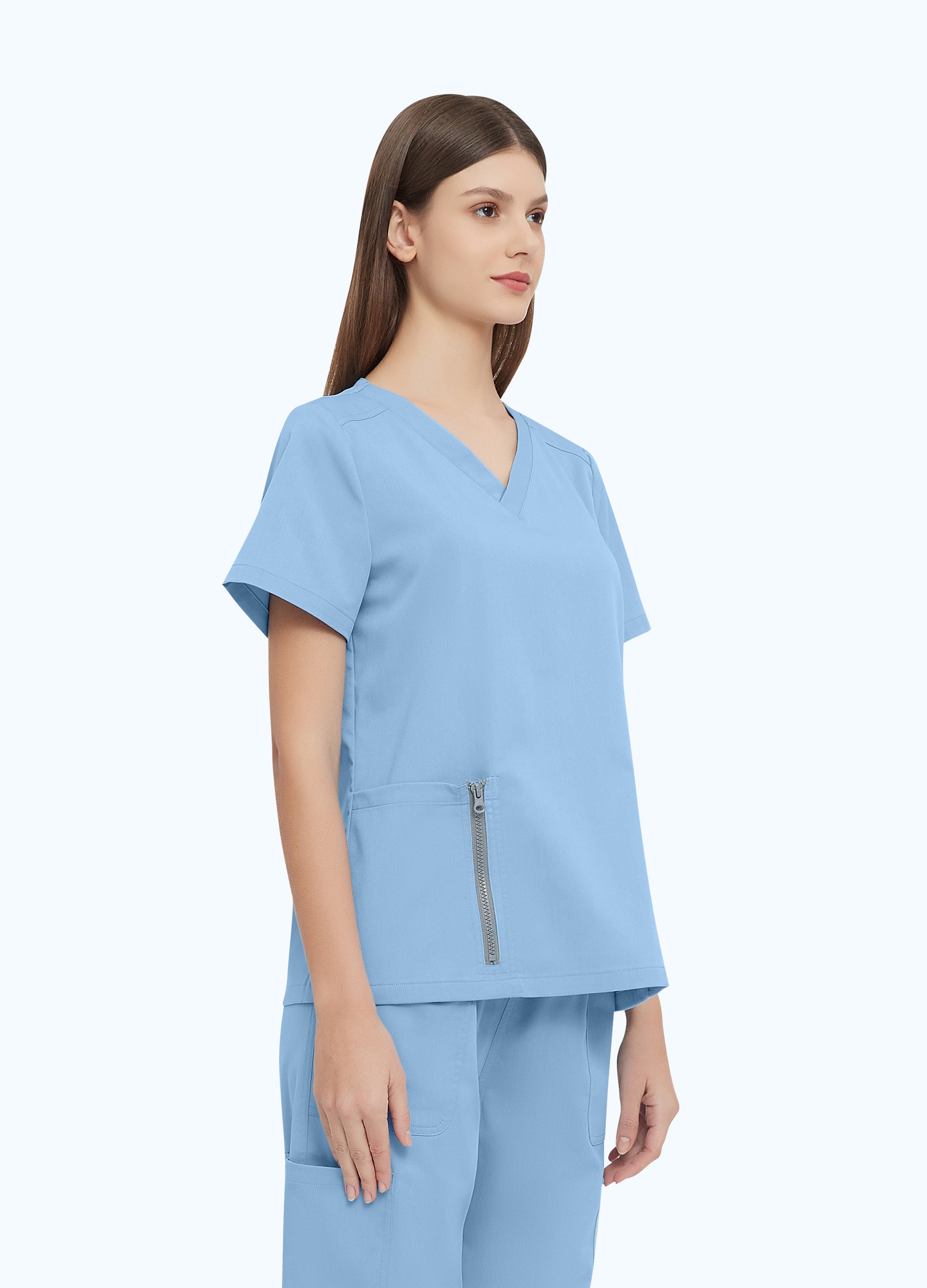 DynaComfort™ Zipper Scrub Top