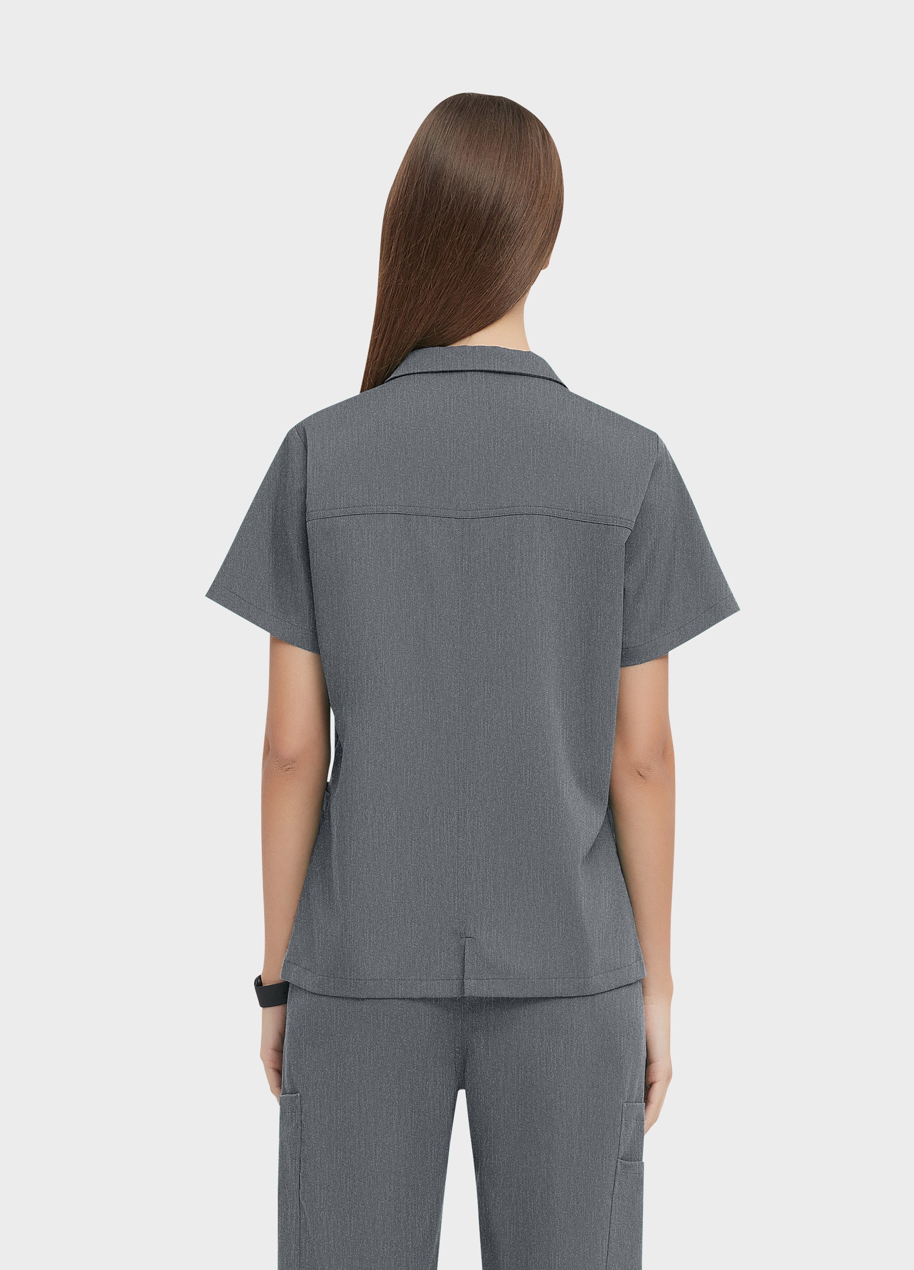 ElegCare™ Collar Scrub Top