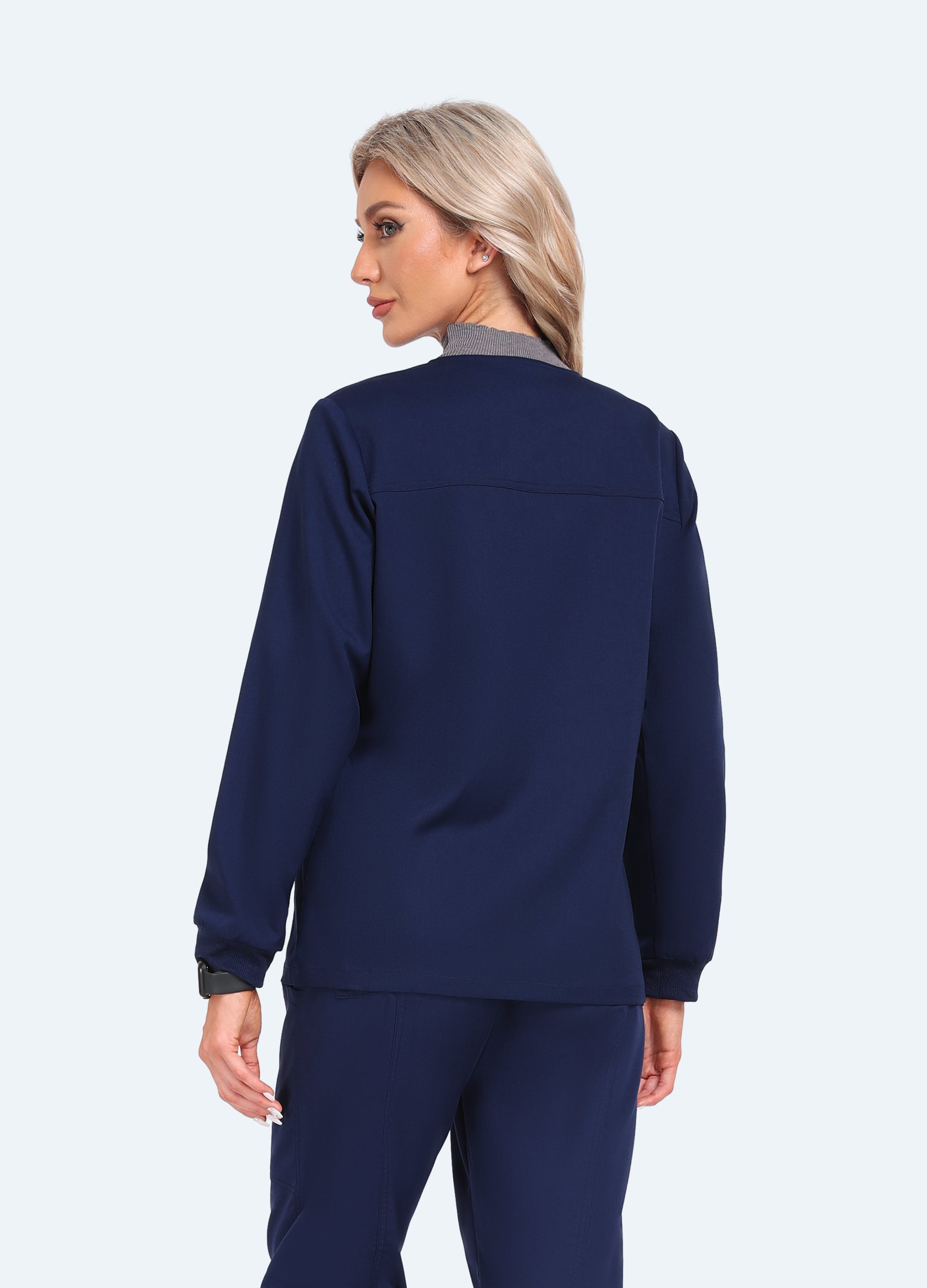 ProEase™ Button Up Scrub Jacket