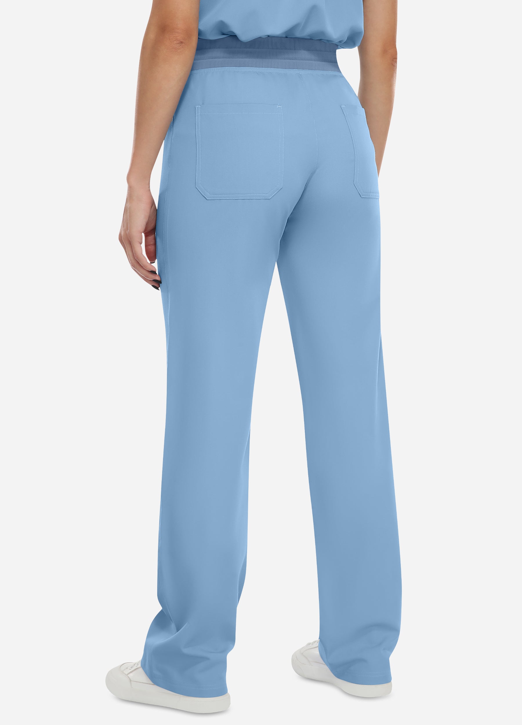 Pantalón médico básico de 2 bolsillos para mujer