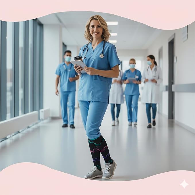 Nurses Compression Socks for Women & Men