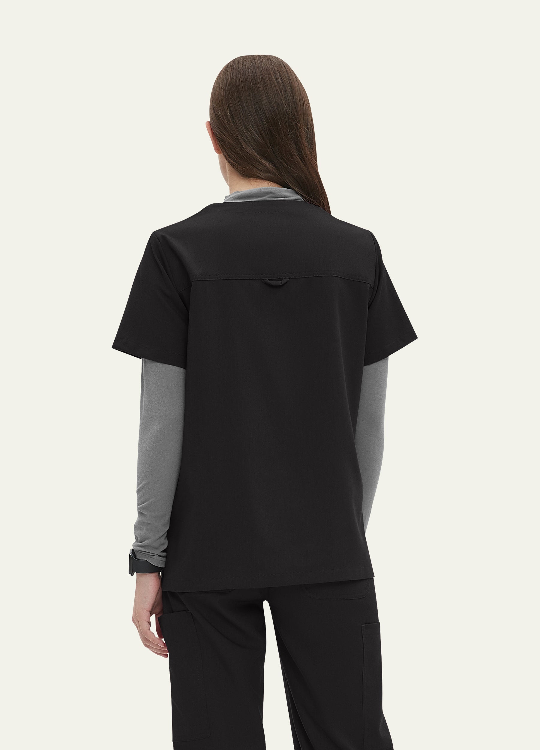 ProEase™ Button Scrub Top