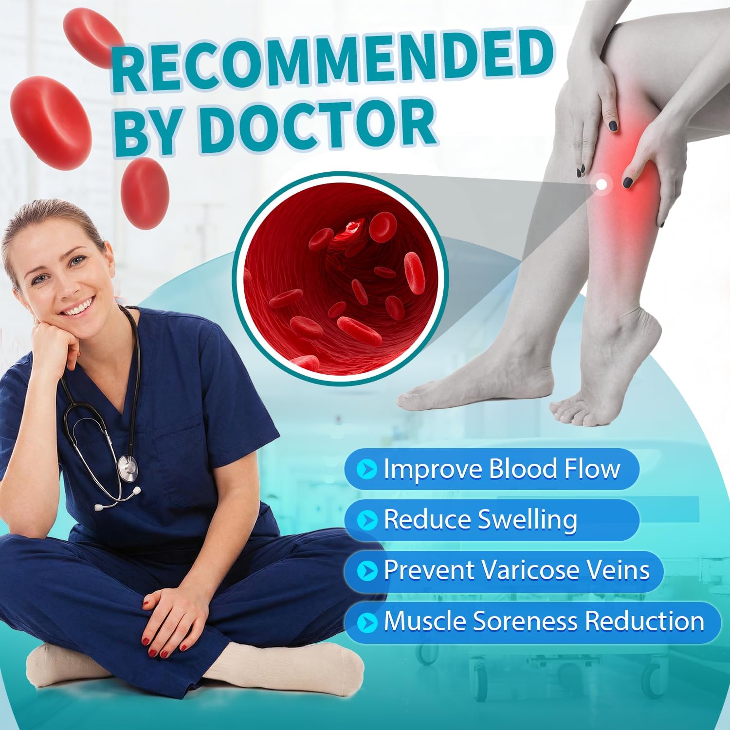Nurses Compression Socks for Women & Men