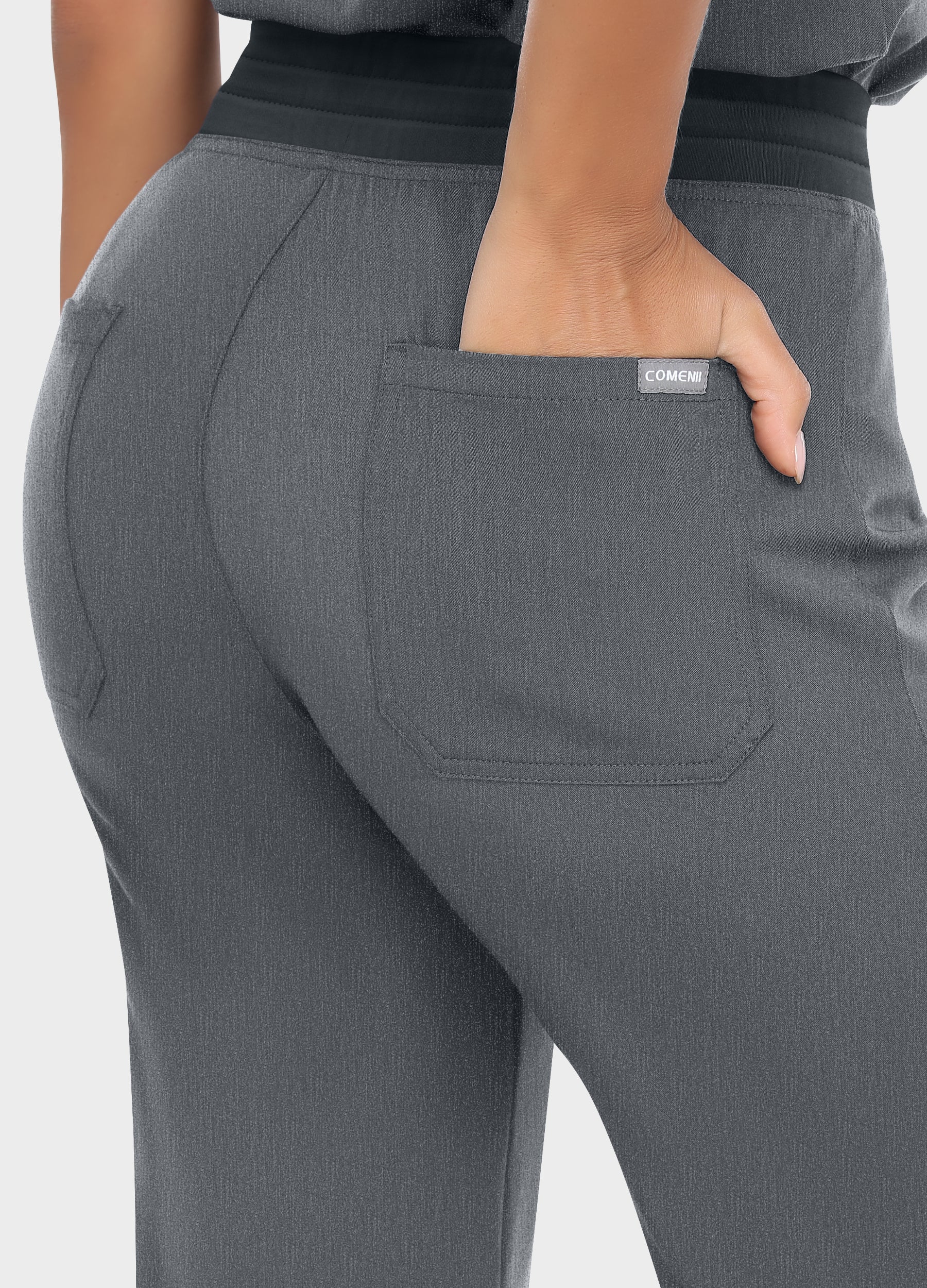 Pantalon médical basique à 2 poches pour femme