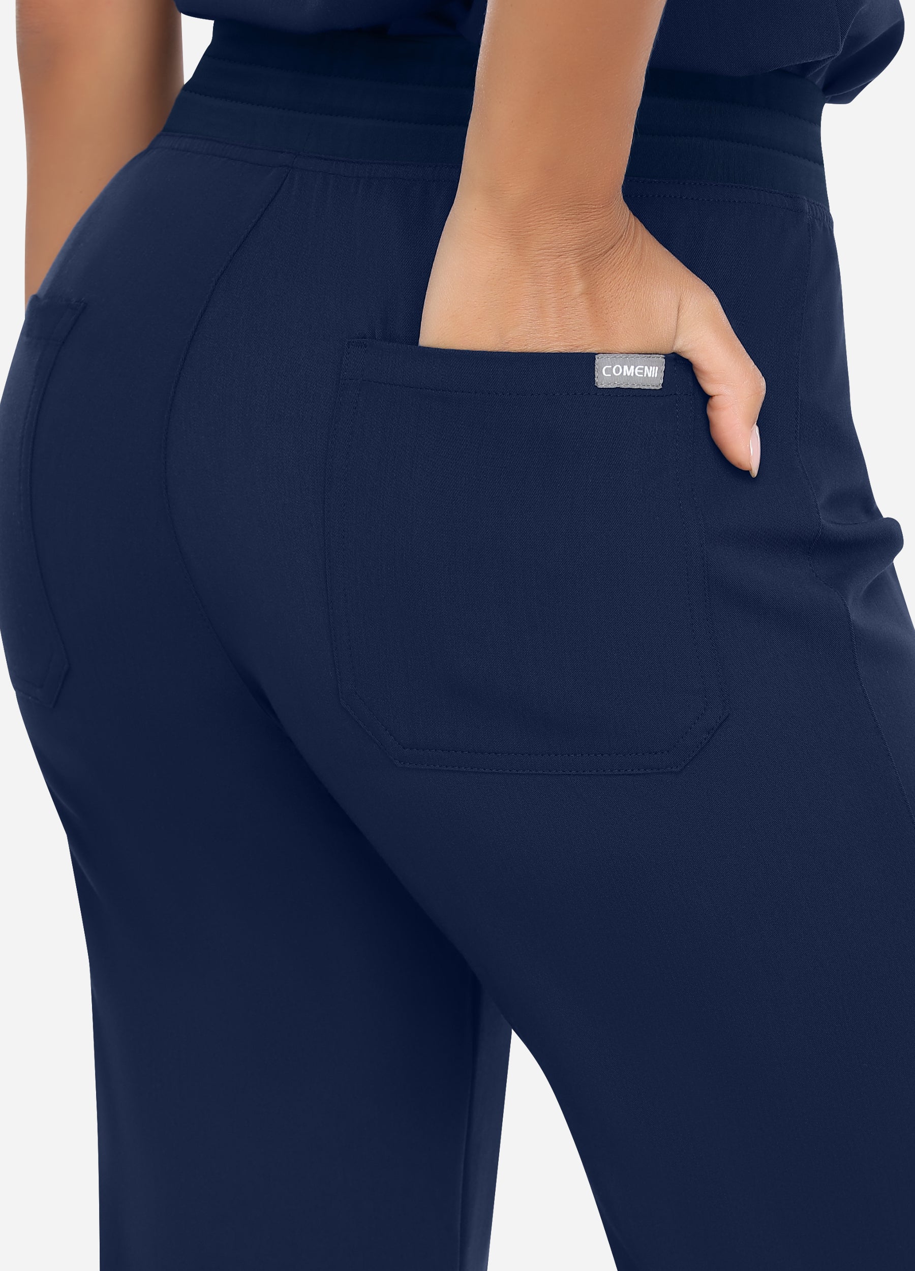 Pantalón médico básico de 2 bolsillos para mujer