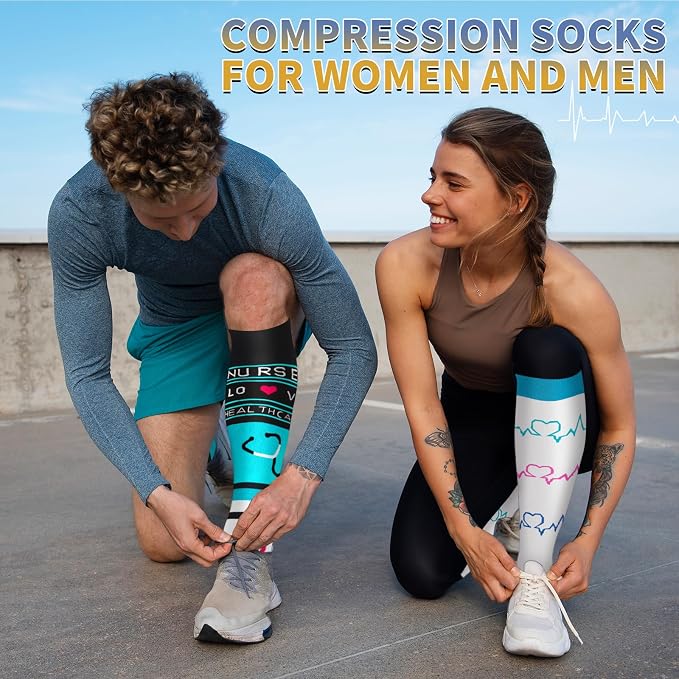 Nurses Compression Socks for Women & Men