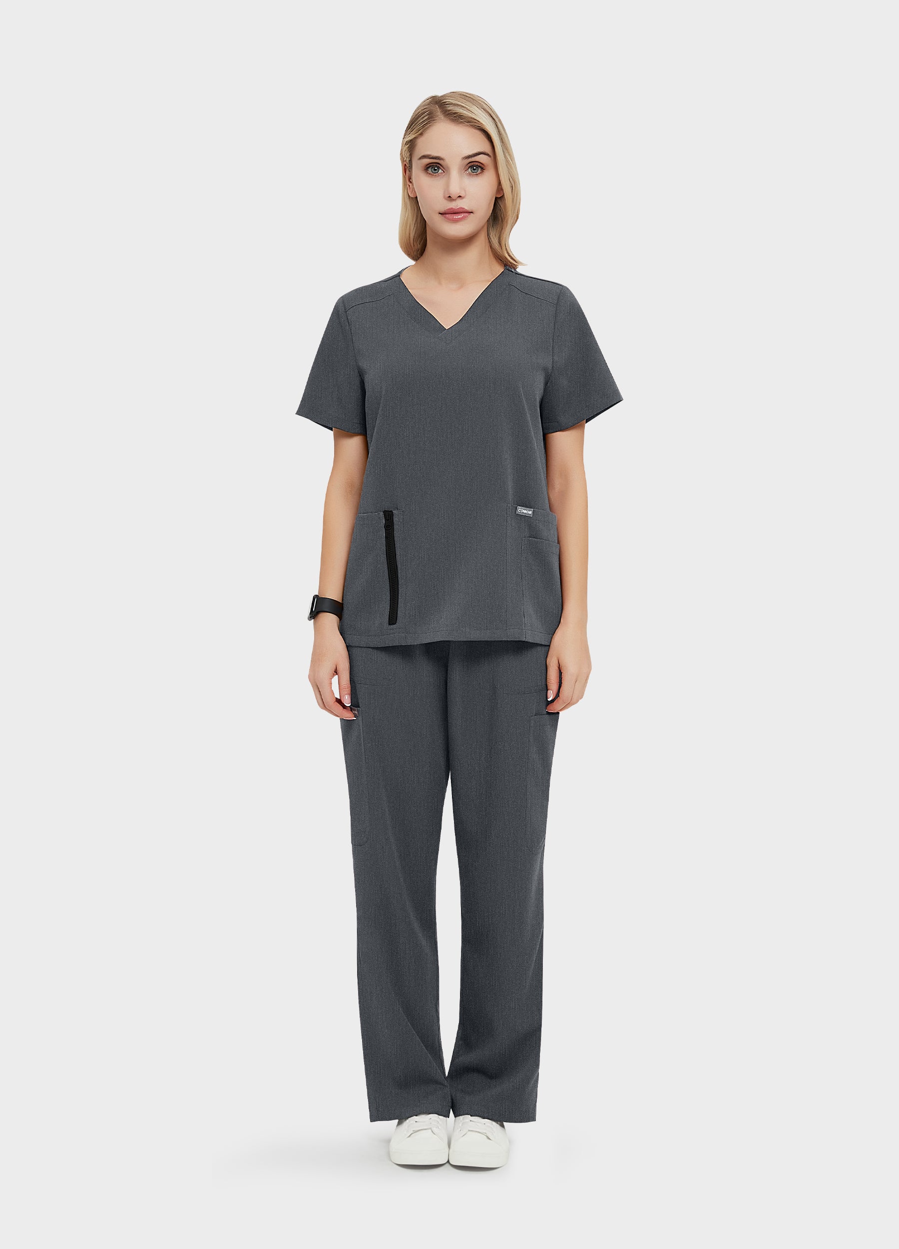 DynaComfort™ Zipper Scrub Top