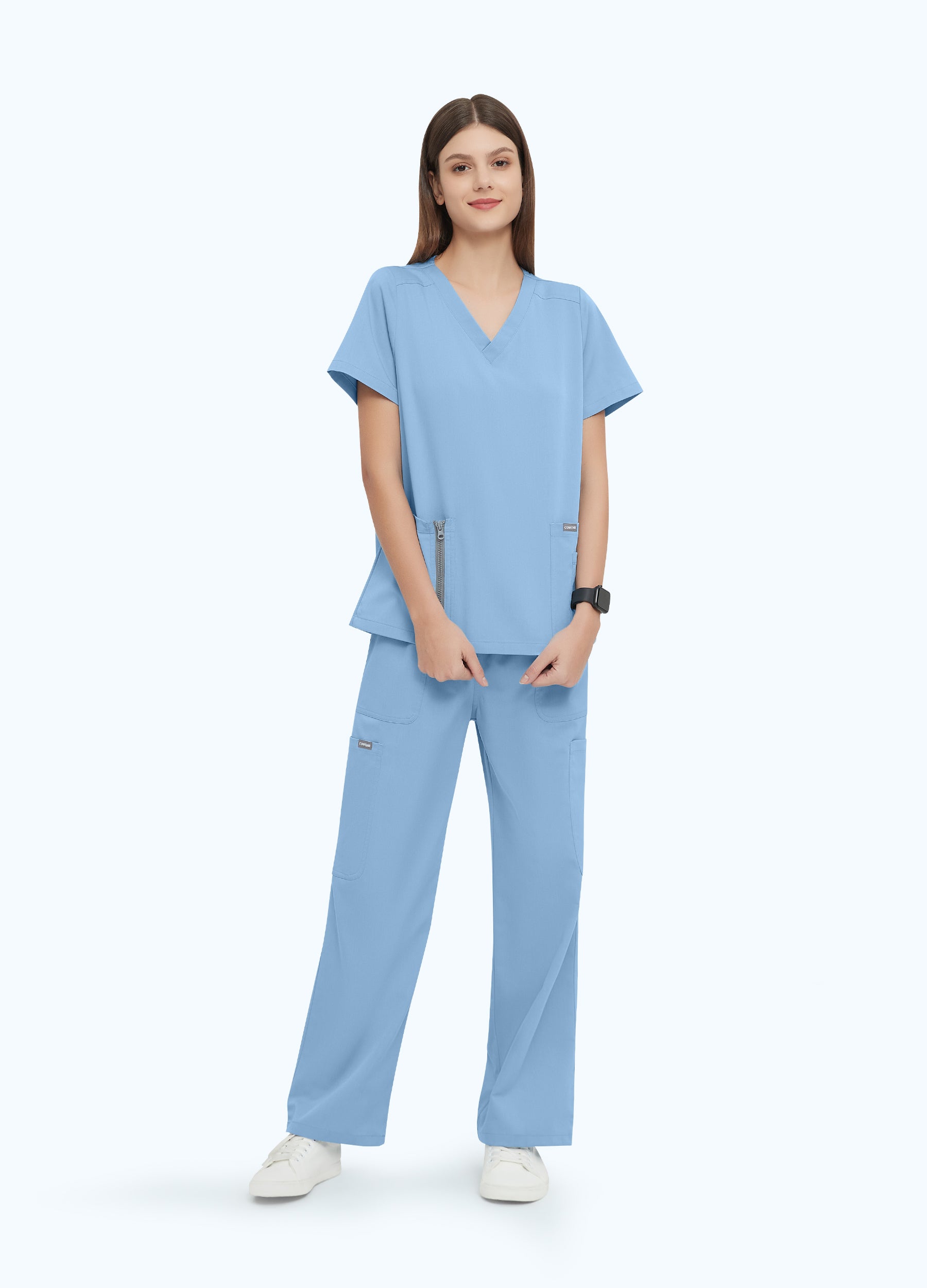 DynaComfort™ Zipper Scrub Top