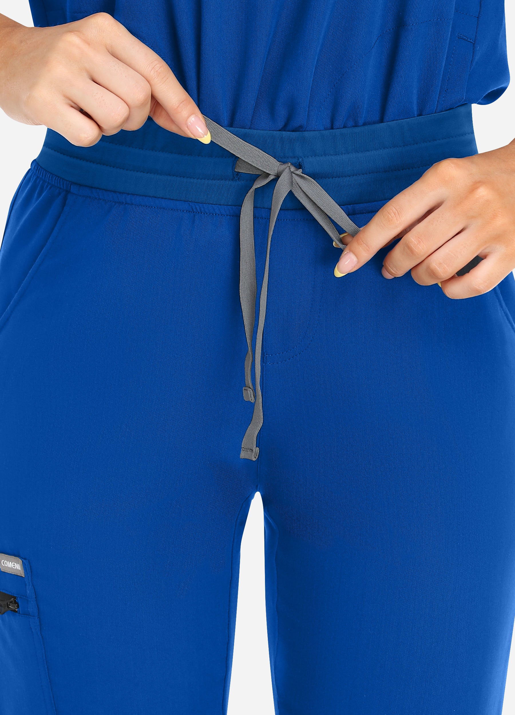 Pantaloni da jogging da donna per il tempo libero Scrub a 4 tasche