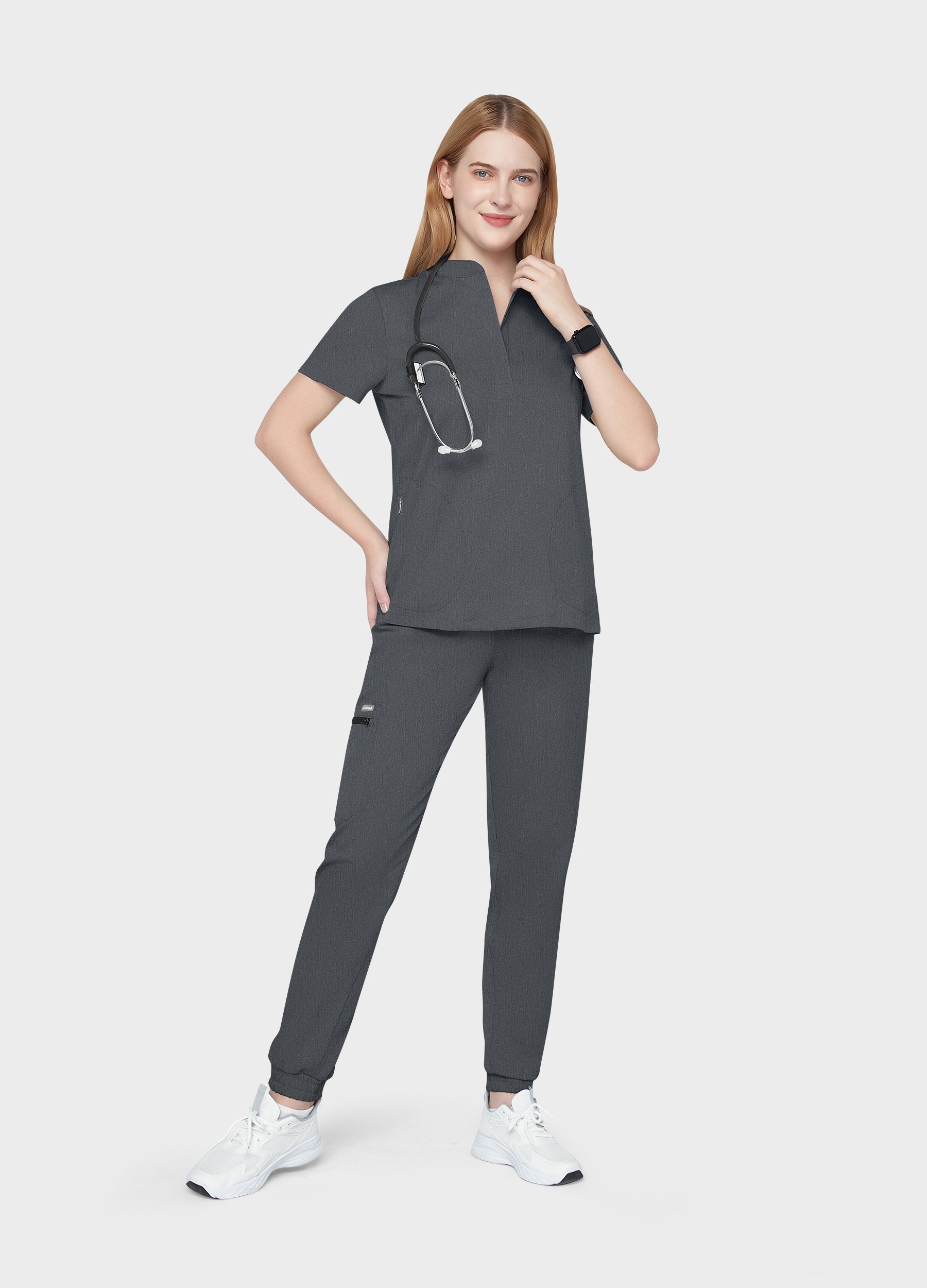 ProEase™ Collar Scrub Top