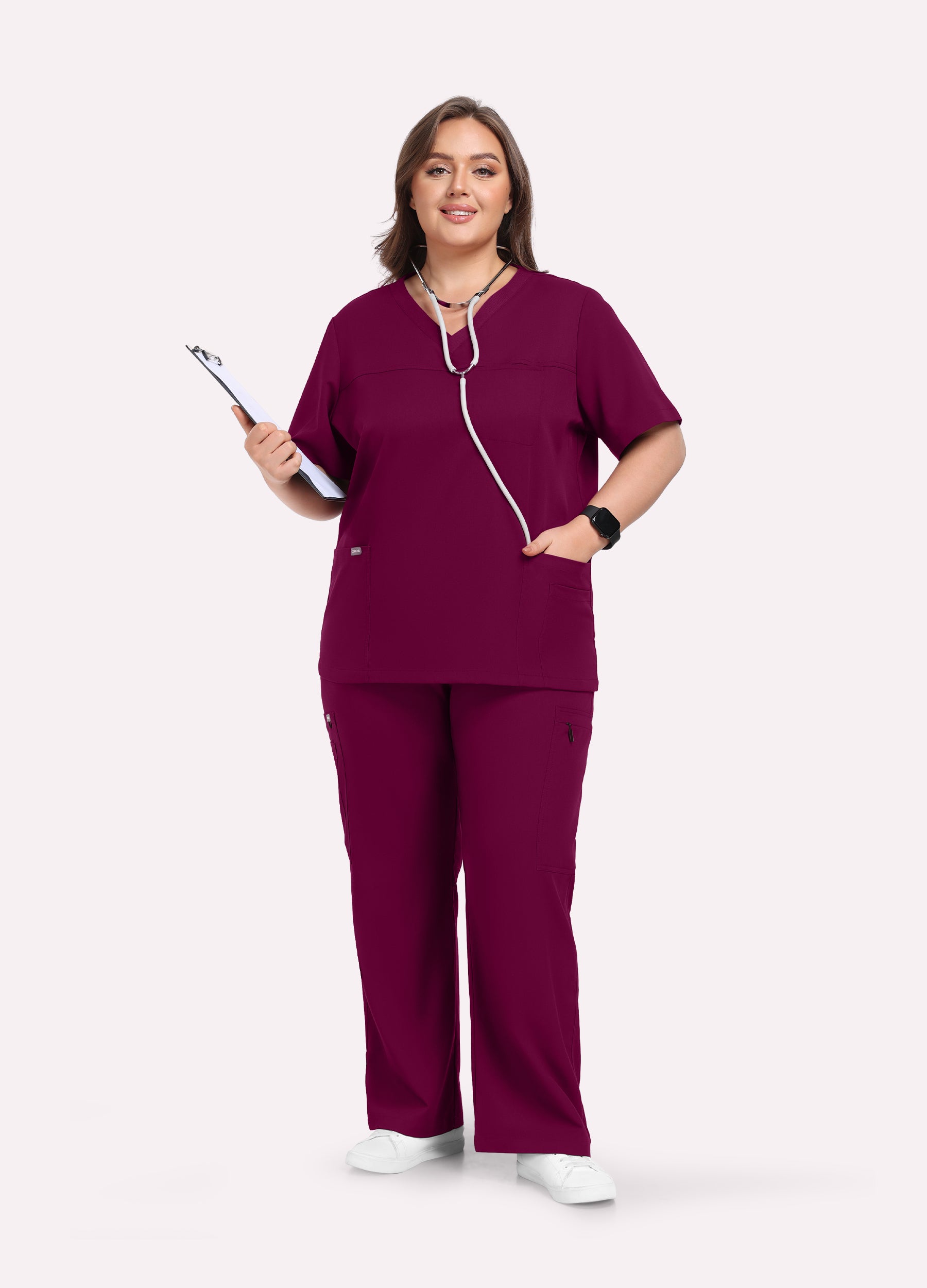 StyleFlex™ Plus Size Scrub Set