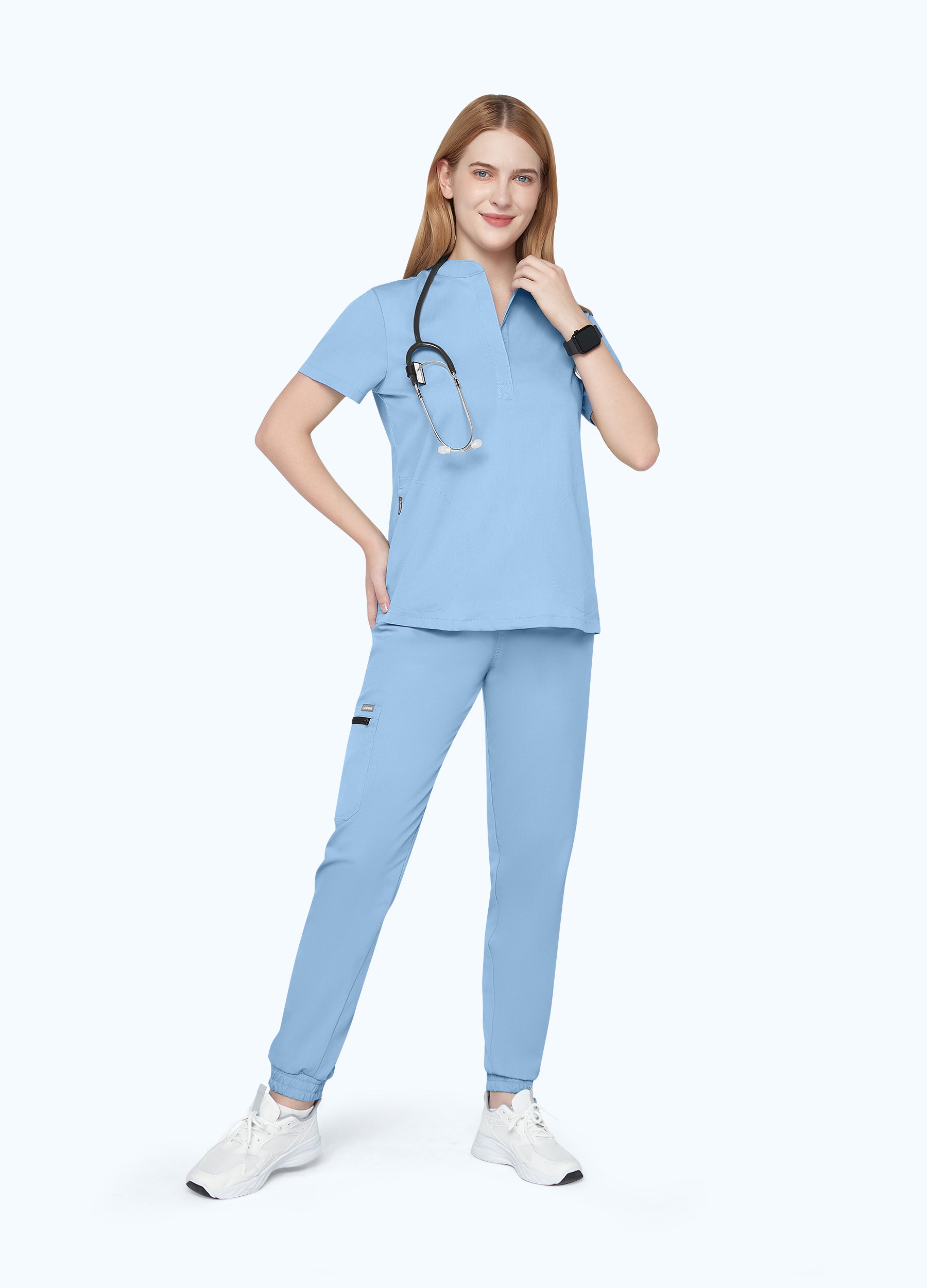 ProEase™ Collar Scrub Top