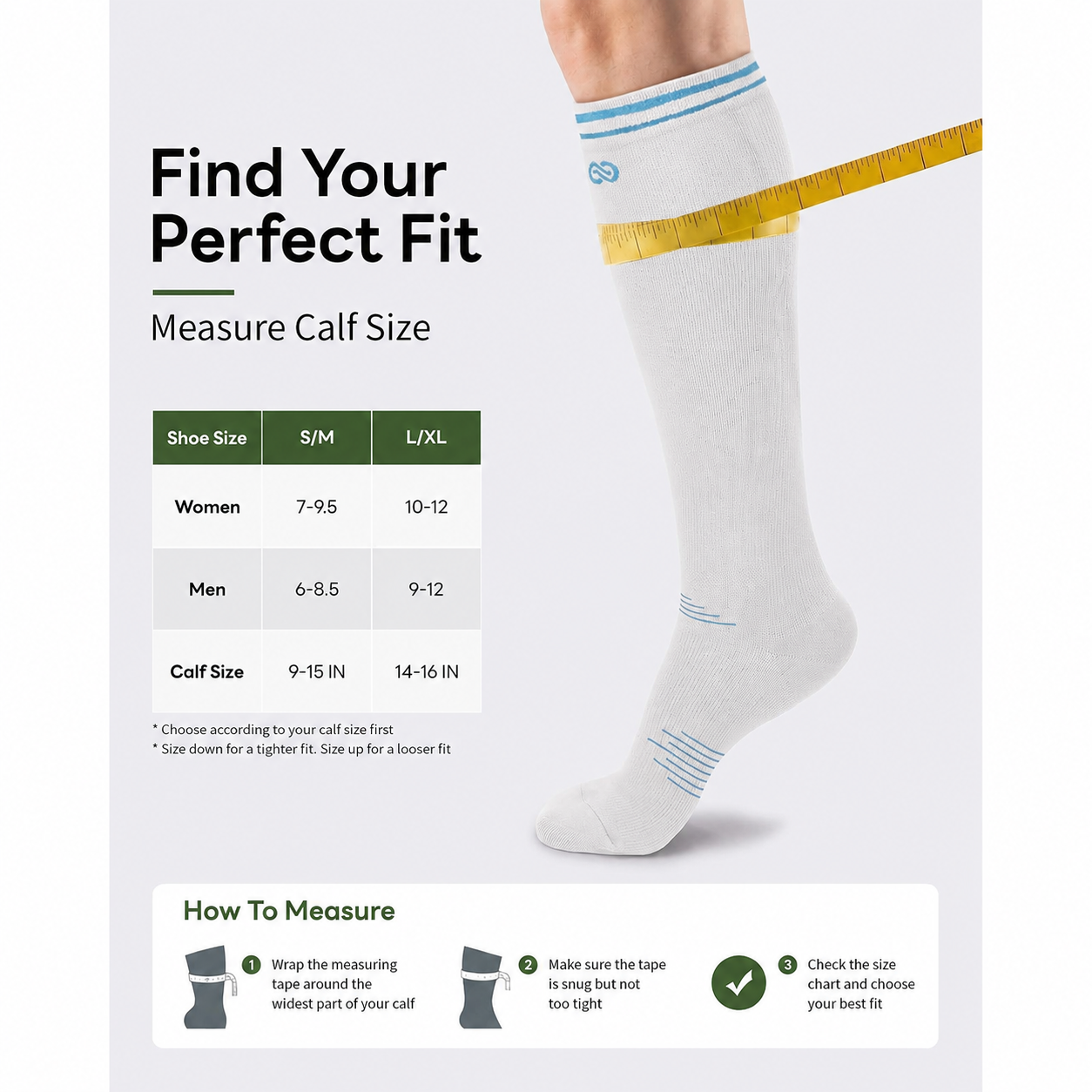 3-Pair Graduated Compression Socks
