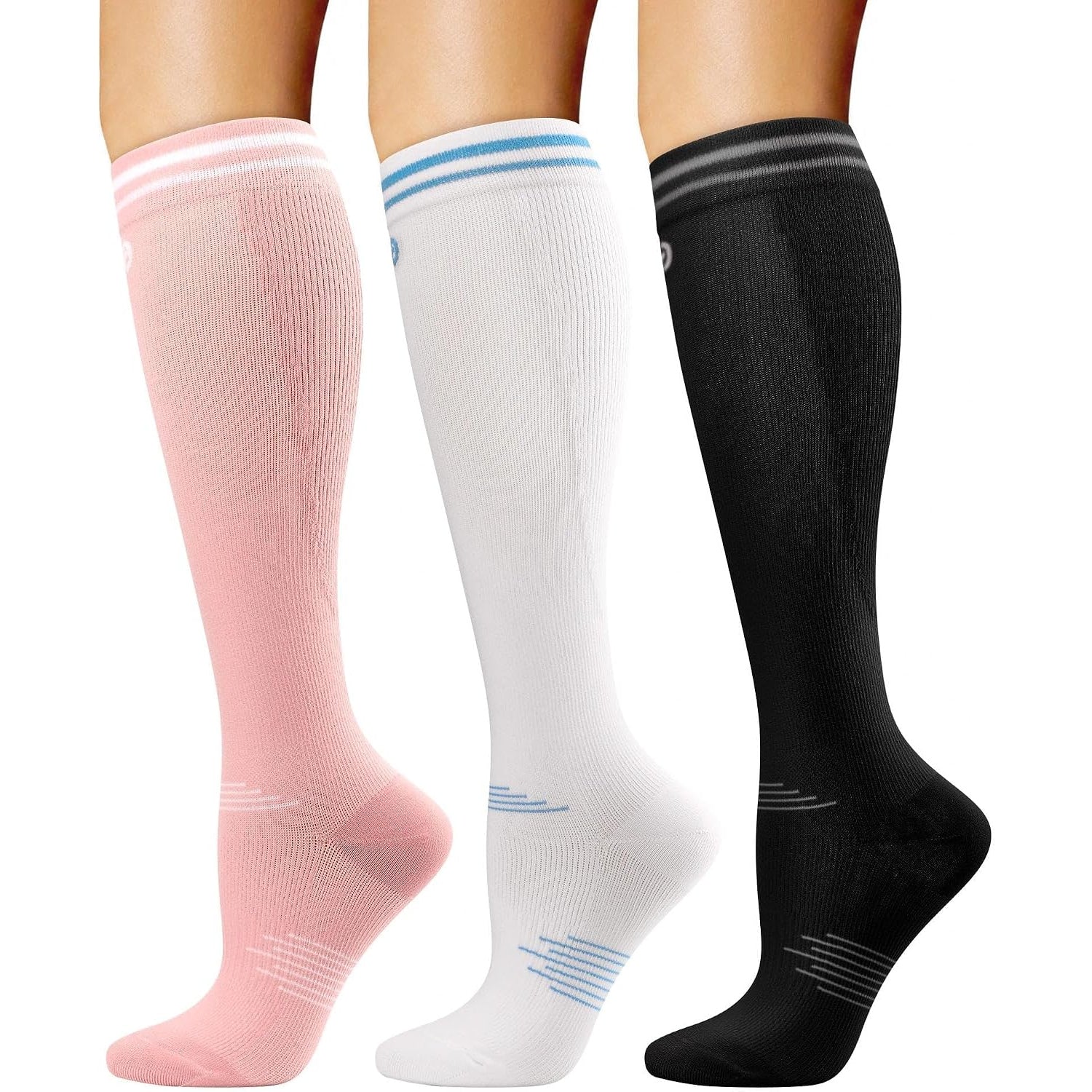 3-Pair Graduated Compression Socks
